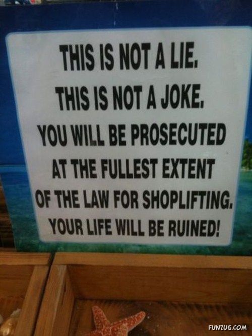 A Collection Of Funny Sign Boards