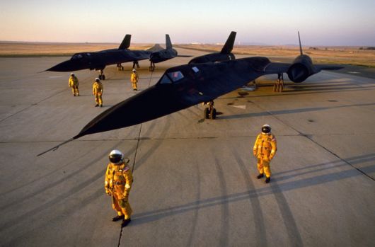 The SR 71 Black Bird Air Force Planes