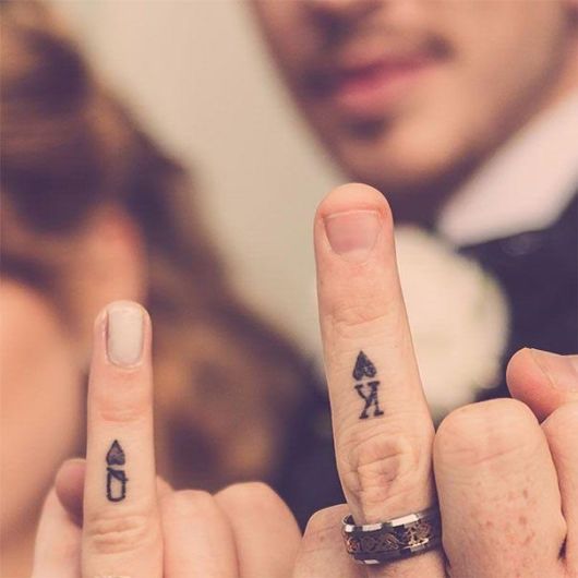 Brave Couples Who Chose Matching Wedding Tattoos