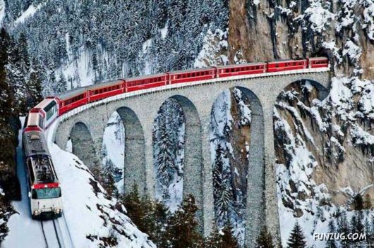 Amazing Switzerland Railway Bridge