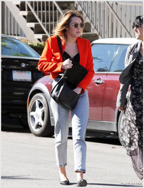 Lovely Miley Cyrus in The Parking Lot