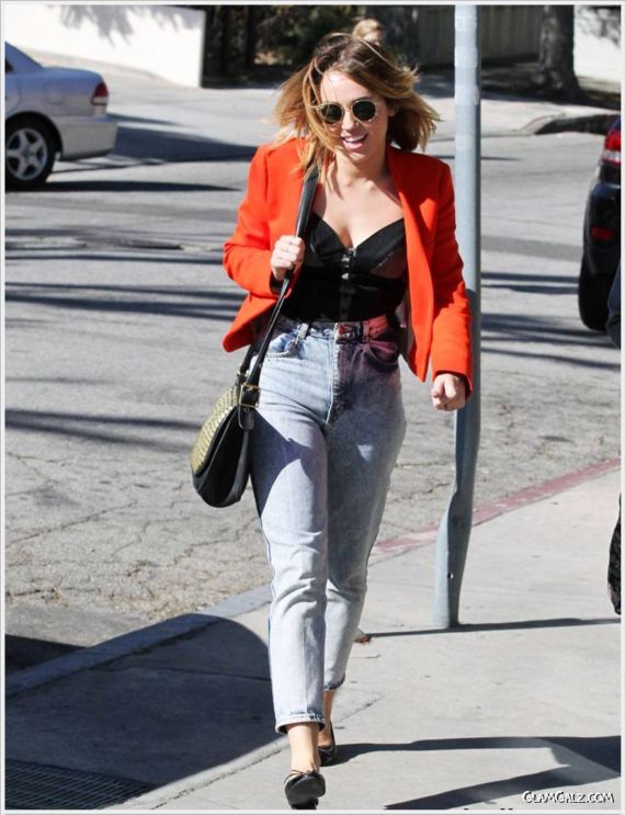 Lovely Miley Cyrus in The Parking Lot