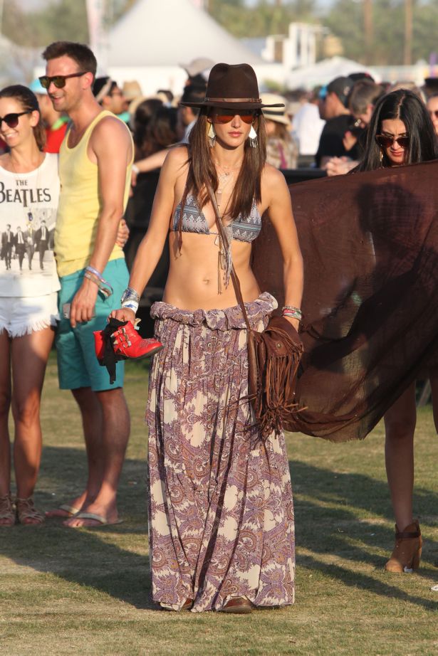 Alessandra Ambrosio Out In Coachella