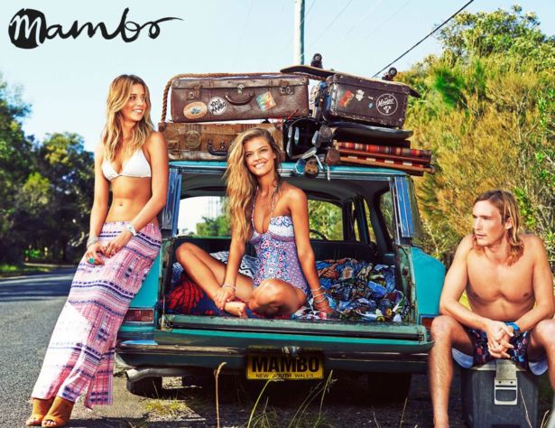 Nina Agdal For Mambo Swimwear Shoot