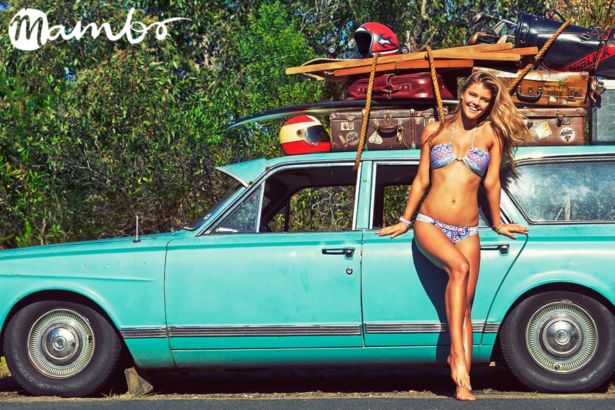 Nina Agdal For Mambo Swimwear Shoot
